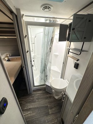IMG 0098 fifth wheel with slideout garage two restrooms
